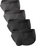 Men's Modal Briefs 4 Pack - No Fly Support Pouch Comfortable Fit