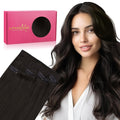 Invisi Edge Clip in Hair Extensions 16in 130g - Seamless Dark Brown