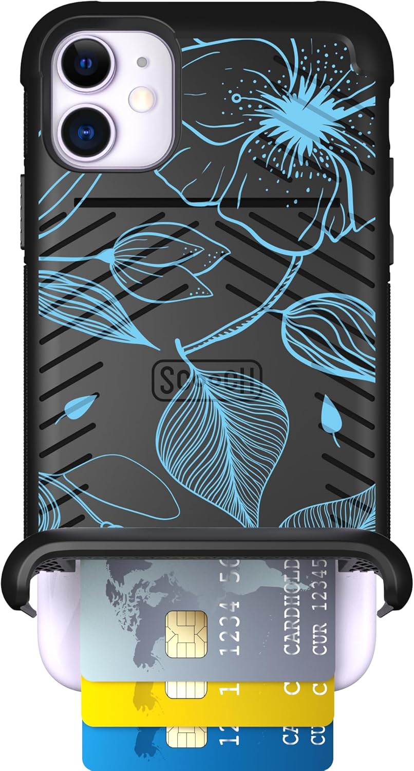 Scooch iPhone 11 Case with Card Holder and 10-Foot Drop Protection