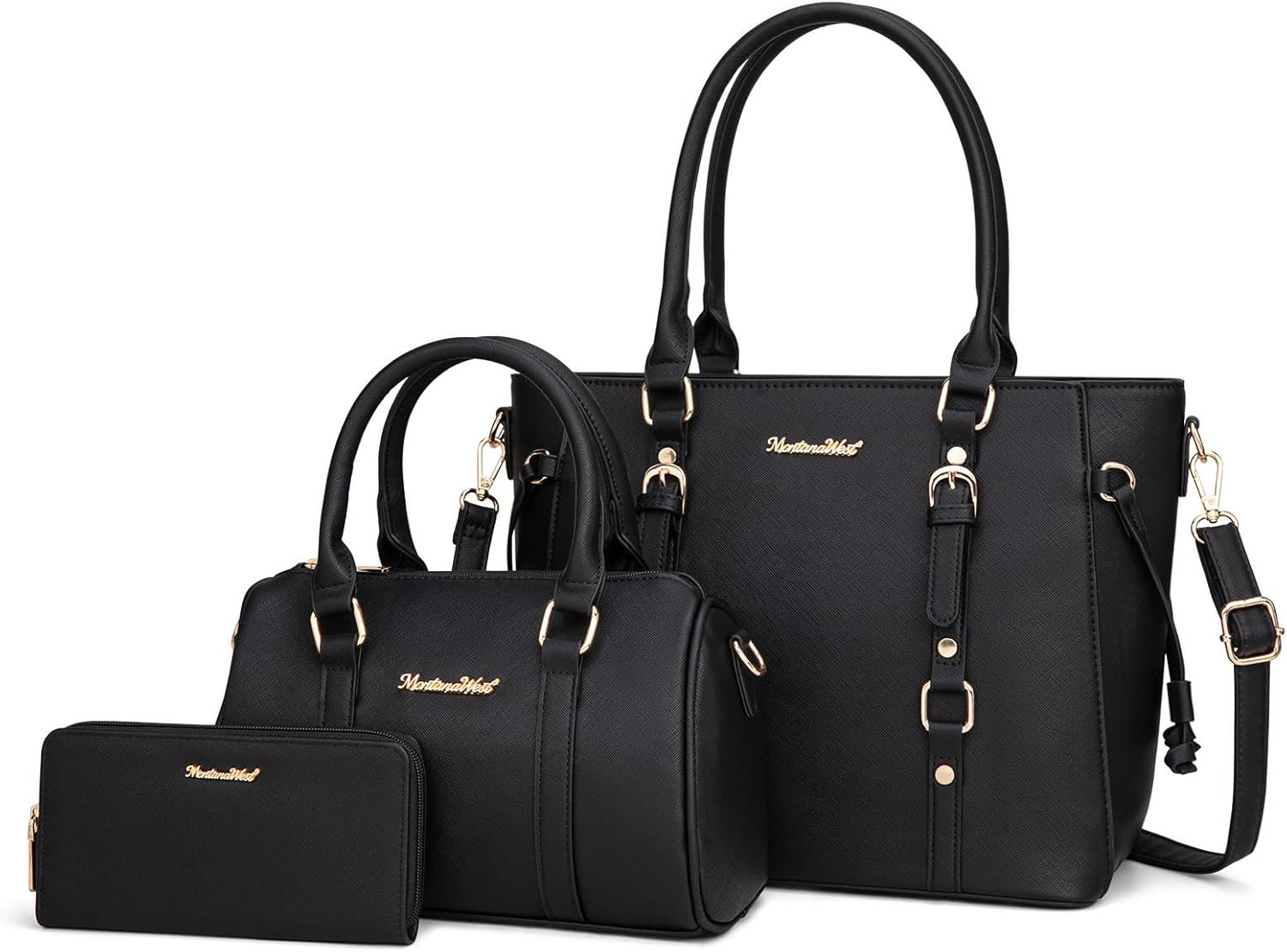 Montana West 3PCS Purses Set for Women Chic Tote and Wallet