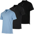 Men's Cotton Jersey Polo 3 Pack - Breathable Performance Polo