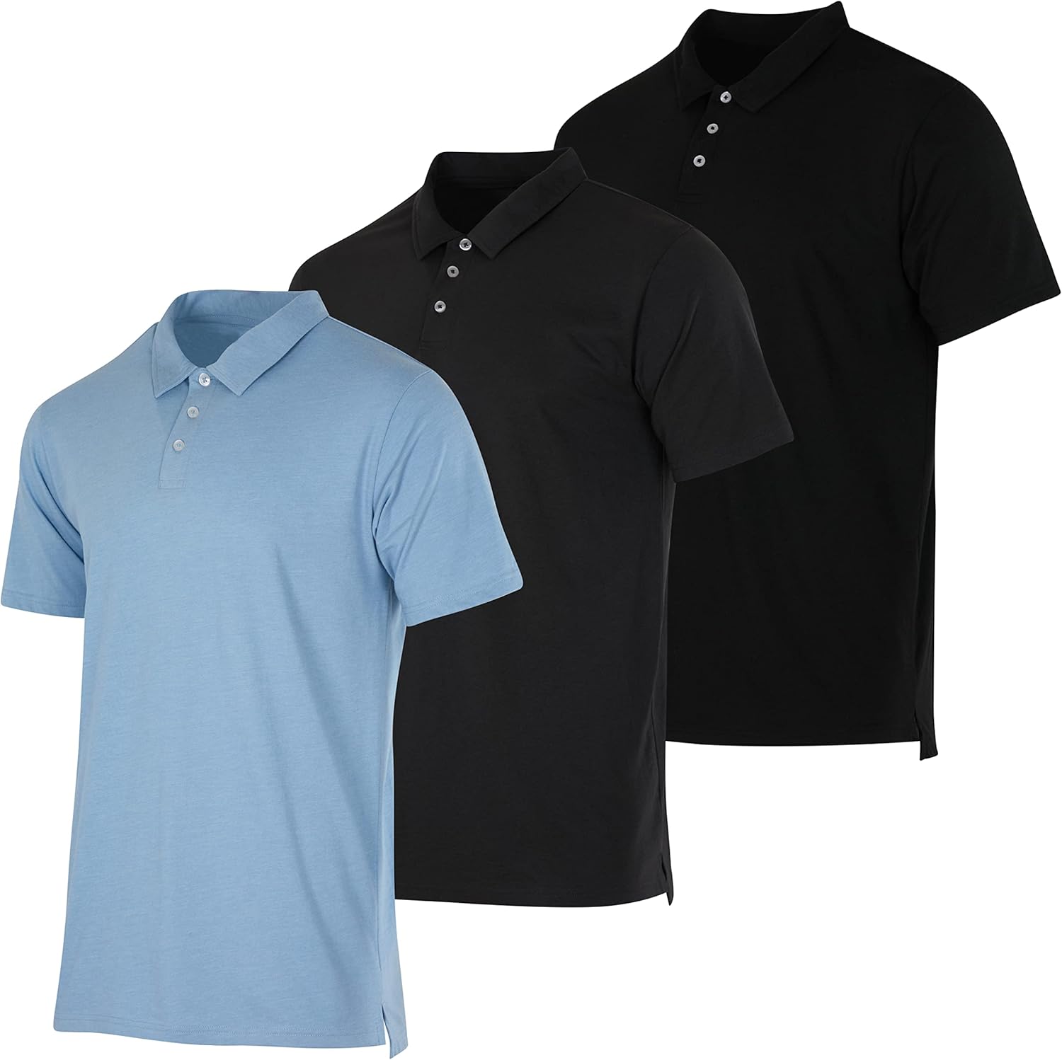 Men's Jersey Cotton Short Sleeve Polo Shirt - Breathable Comfort