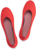 Womens Knit Ballet Flat Shoes - Soft Comfortable Slip On