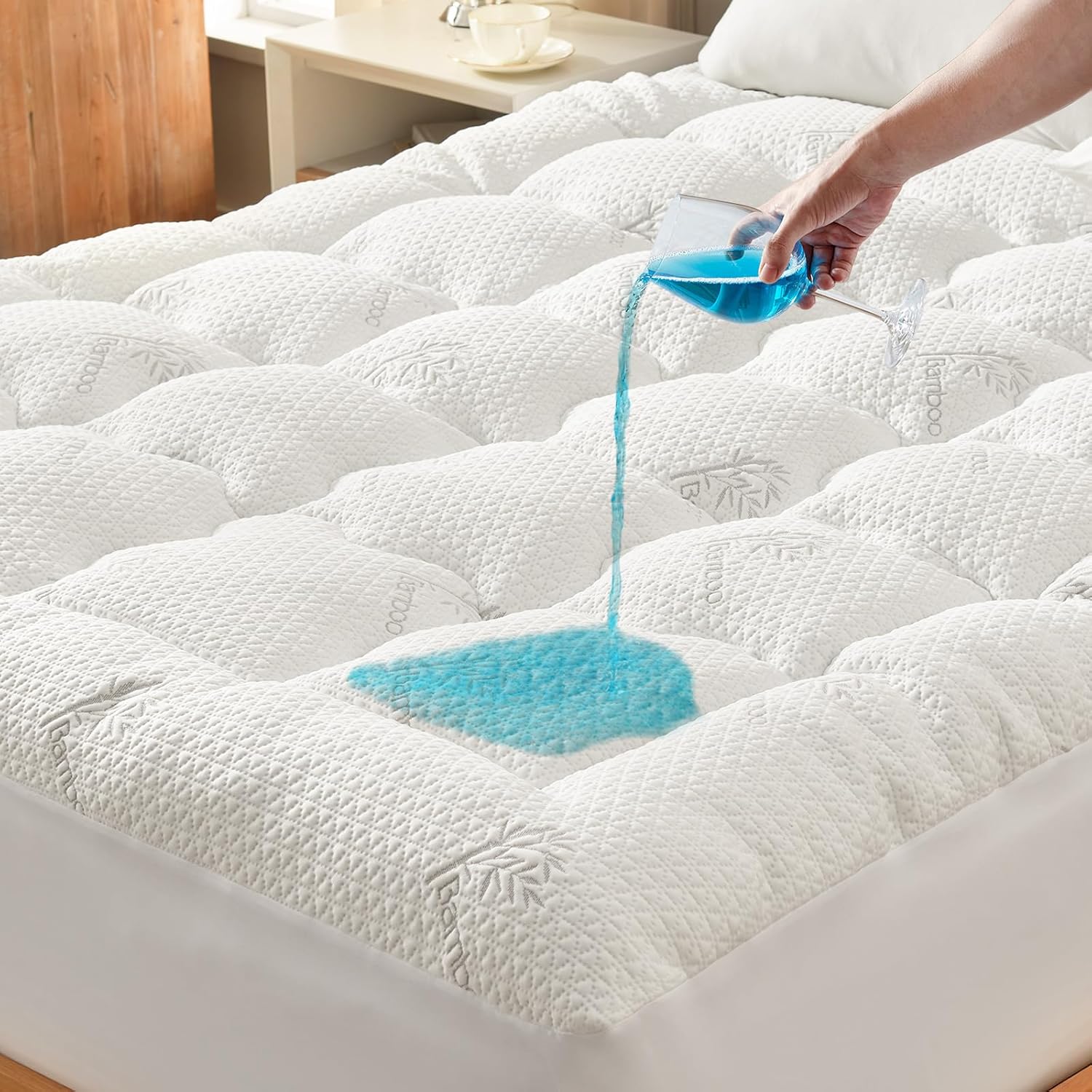 Premium 100% Waterproof Queen Mattress Topper for Comfort