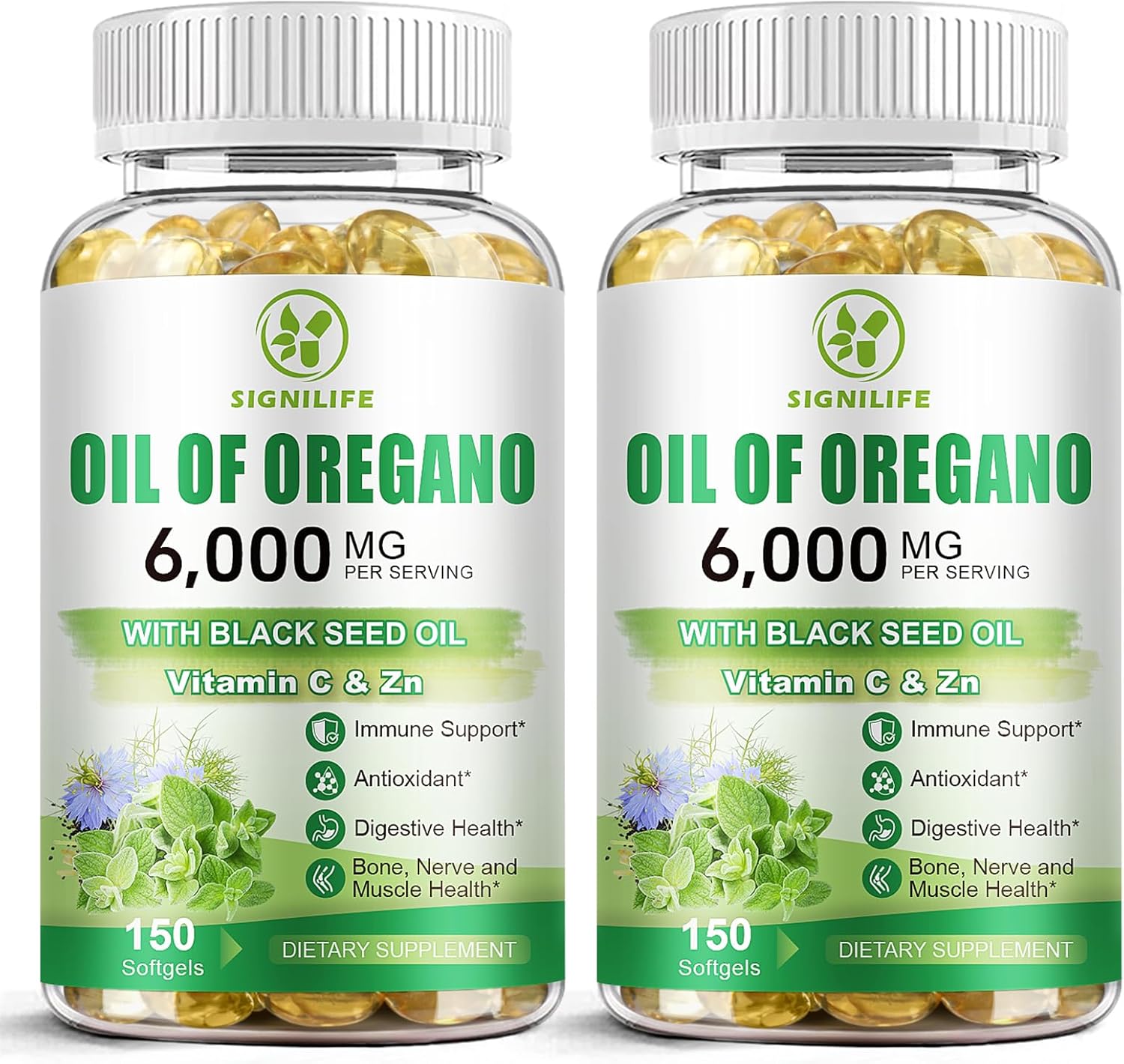 Oil of Oregano with Black Seed Oil for Immune Support