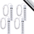GE 6-Outlet Surge Protector 15 ft Extension Cord - Reliable Power