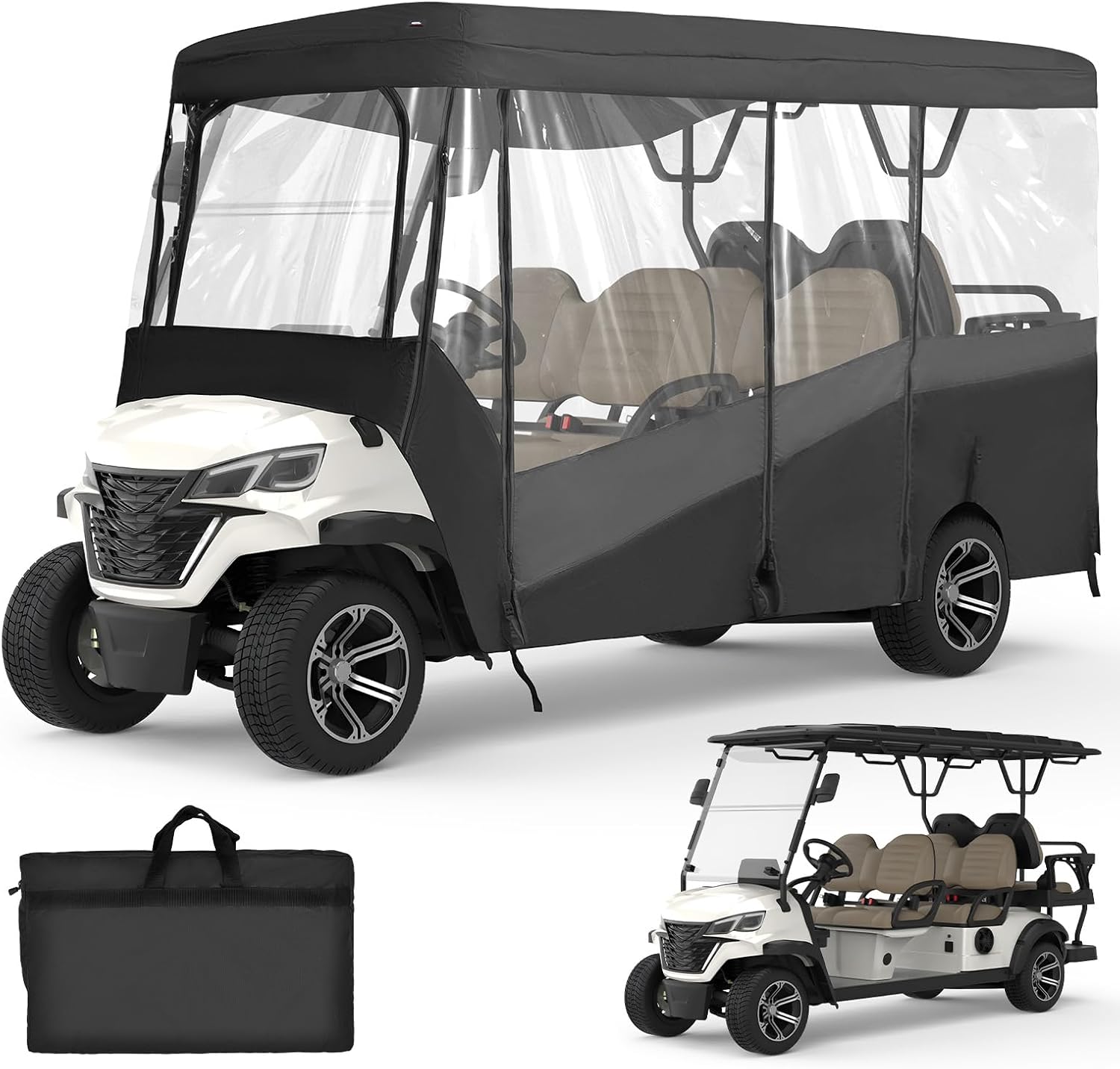 KEMIMOTO Golf Cart Enclosure for 4&6 Passenger Carts