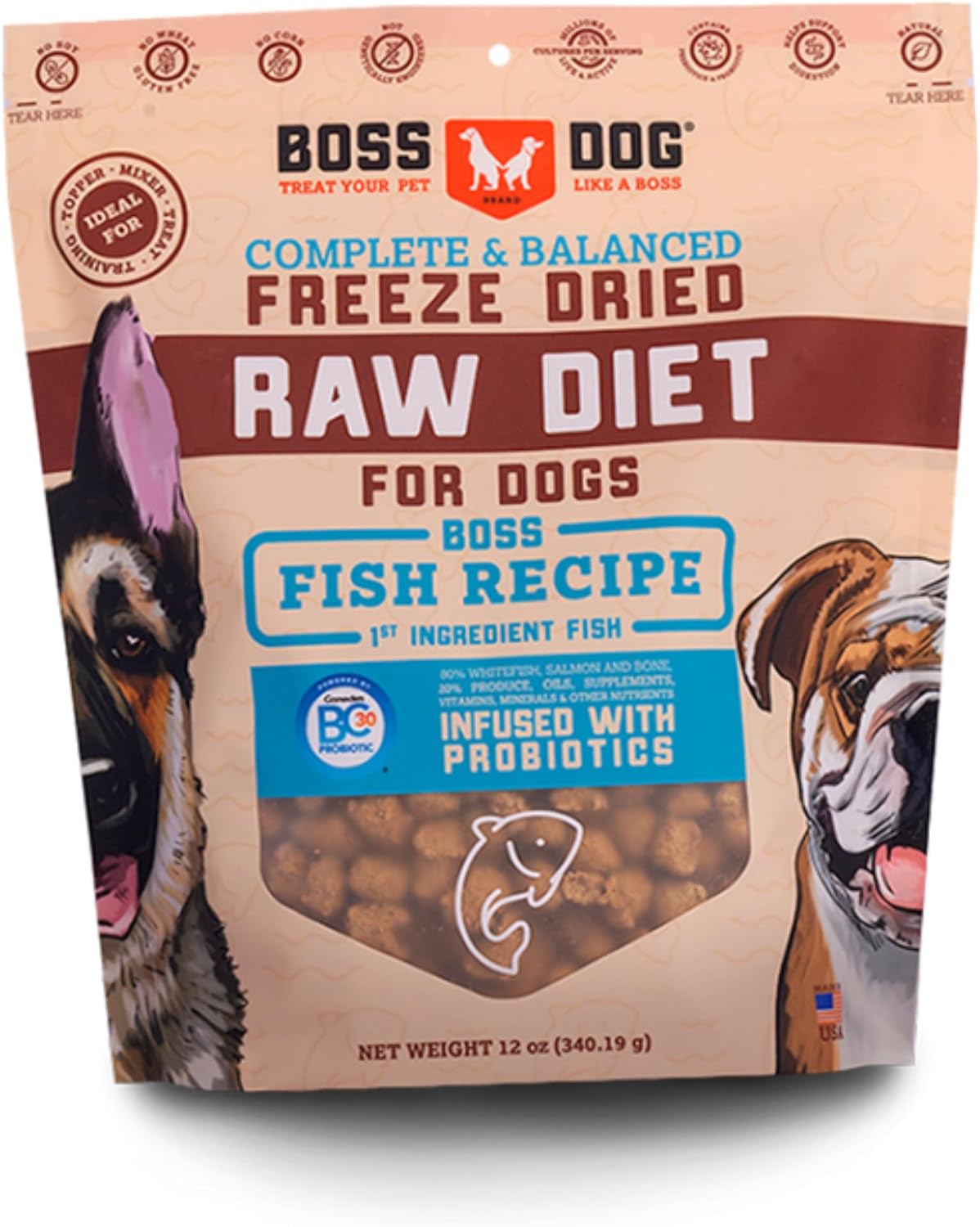 Boss Dog Complete & Balanced Freeze Dried Raw Diet for Dogs
