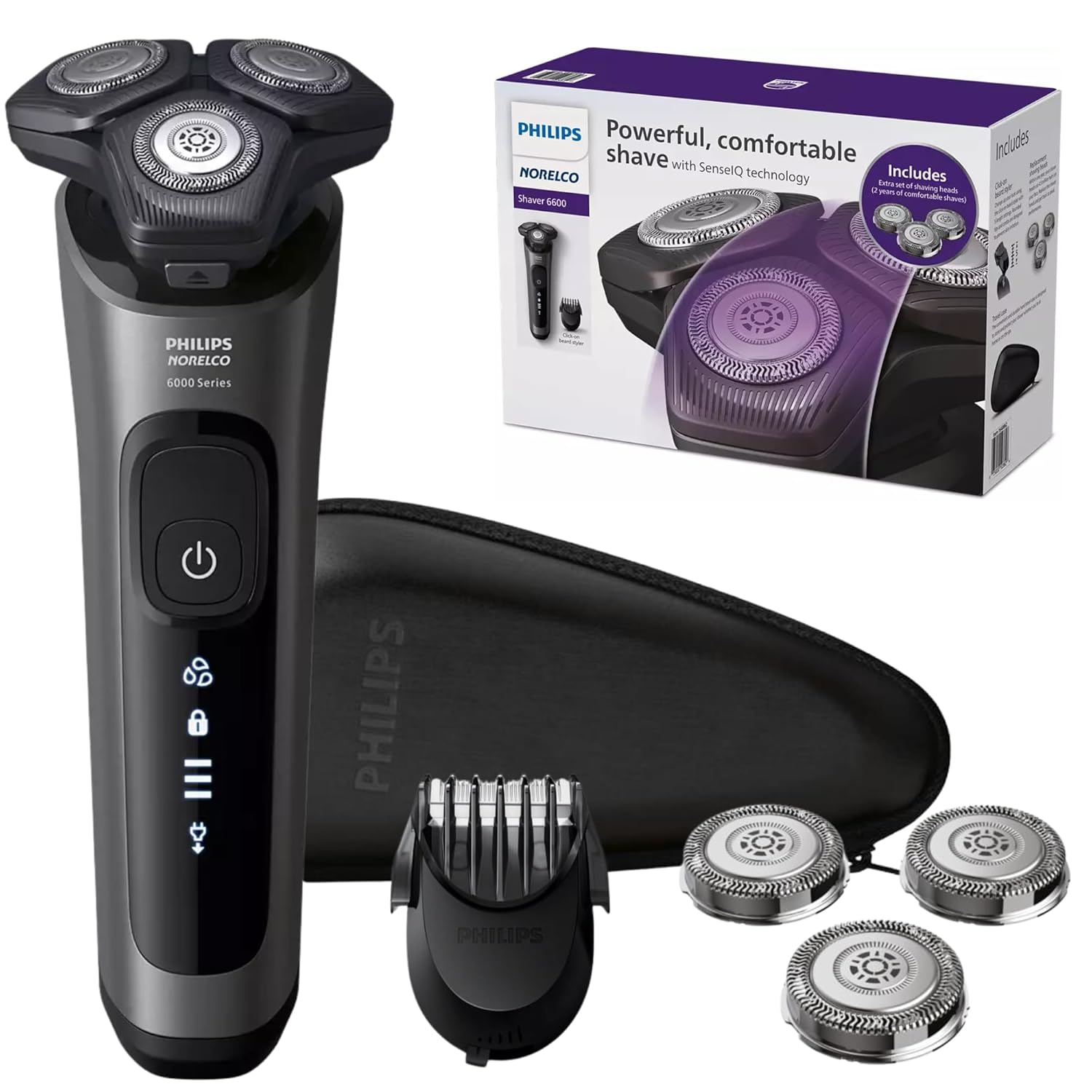 Philips Norelco Electric Shaver with SenseIQ Technology for Men