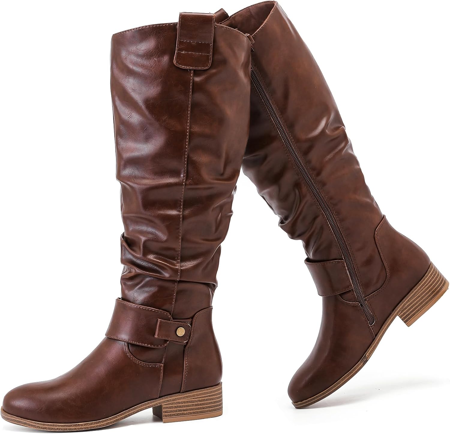 Stylish Women's Slouchy Knee High Boots for Fall and Winter