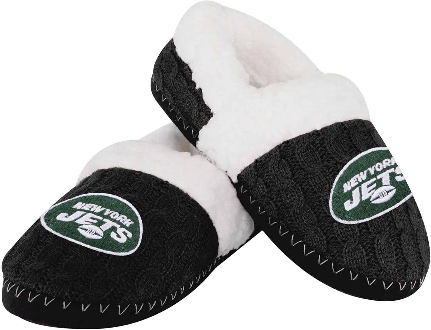 FOCO Women's NFL Team Color Moccasin Slippers for Comfort