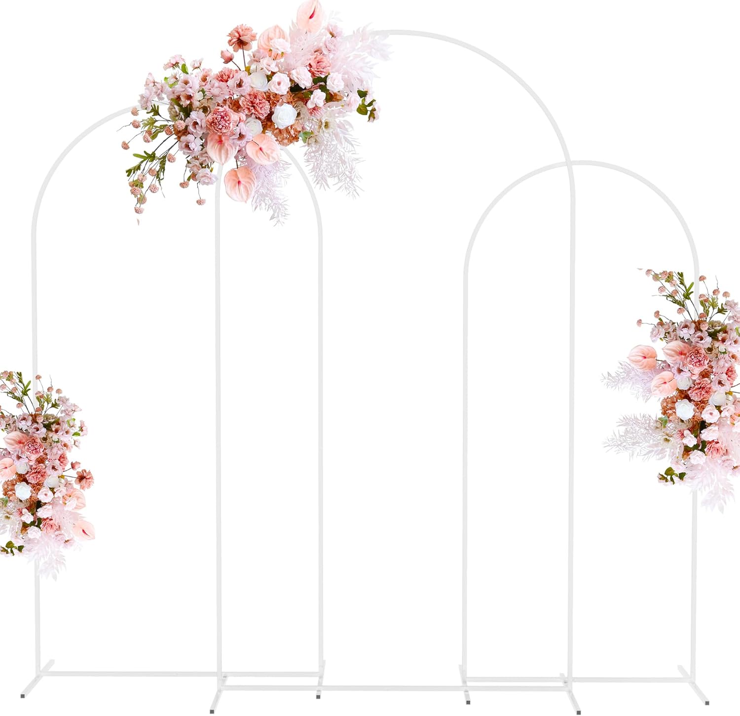 Putros Metal Arch Stand Set for Elegant Wedding Backdrops