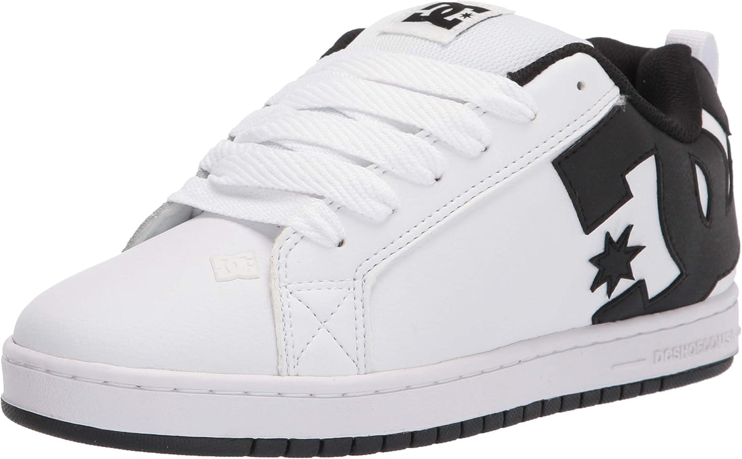 DC Mens Court Graffik Casual Low Top Skate Shoe for Comfort