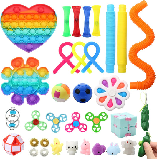35pcs Popping Fidget Set - Stress Relief Kit!
