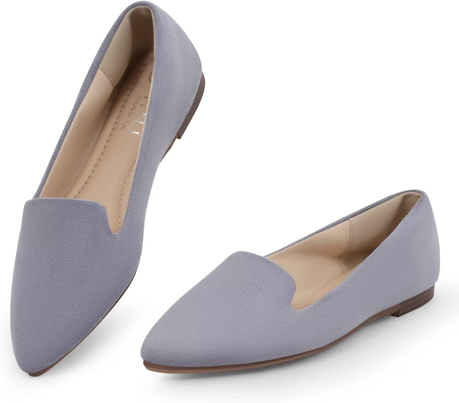 MUSSHOE Flat Shoes Women Comfortable Slip on Stylish Flats
