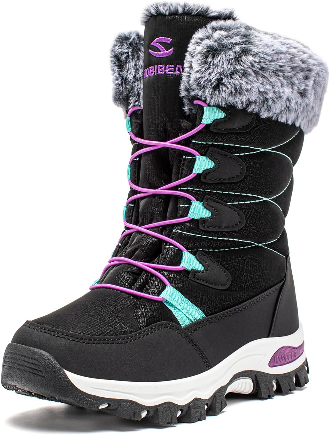 HOBIBEAR Kids Winter Snow Boots for Outdoor Fun and Warmth