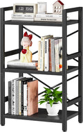 Homeiju 3 Tier Industrial Bookcase for Living Room and Office