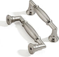 3 in Hole Center Brushed Satin Nickel Cabinet Pulls 10 Pack - Heavy
