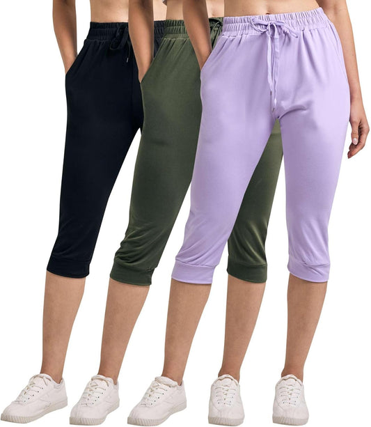 Women's Ultra Soft Capri Joggers: Stylish and Comfortable Fit