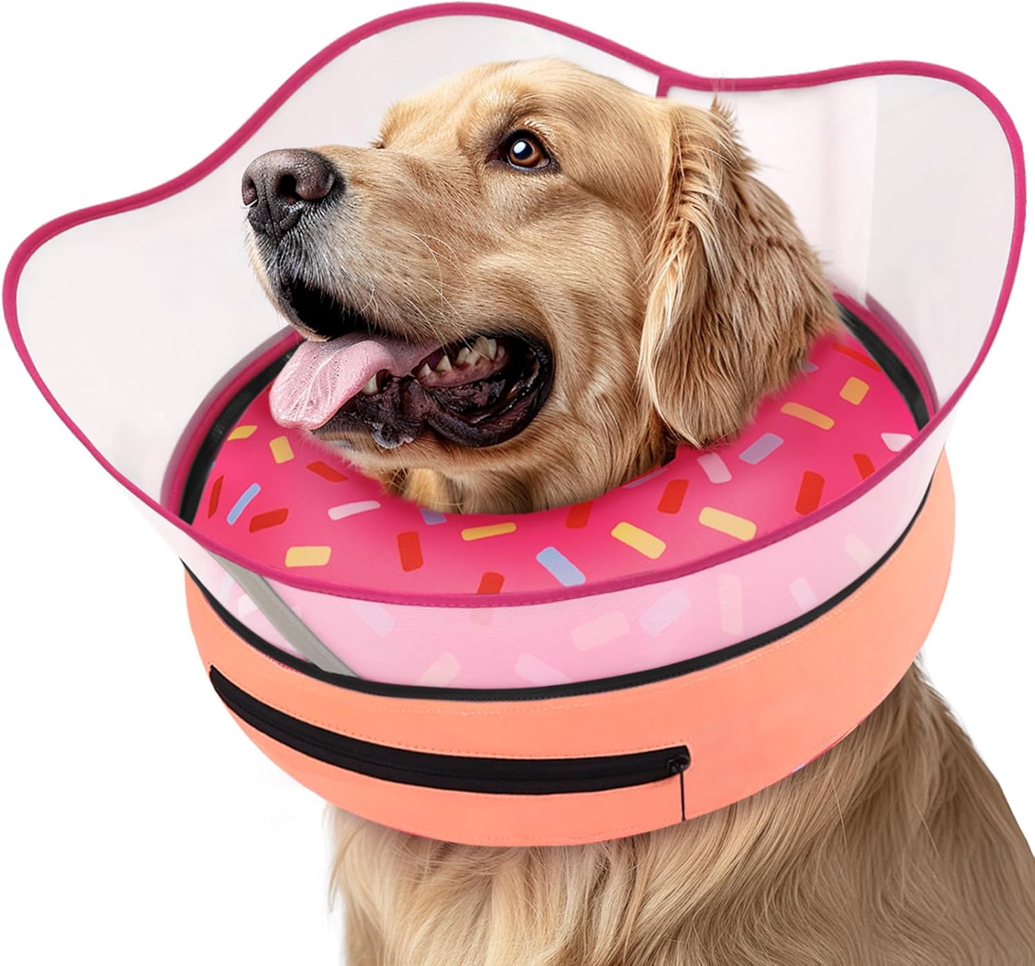 Supet Raised Inflatable Dog Cone Collar for Post-Surgery Care