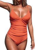 CUPSHE One Piece Swimsuit Tummy Control V Neck - Flattering Fit Design