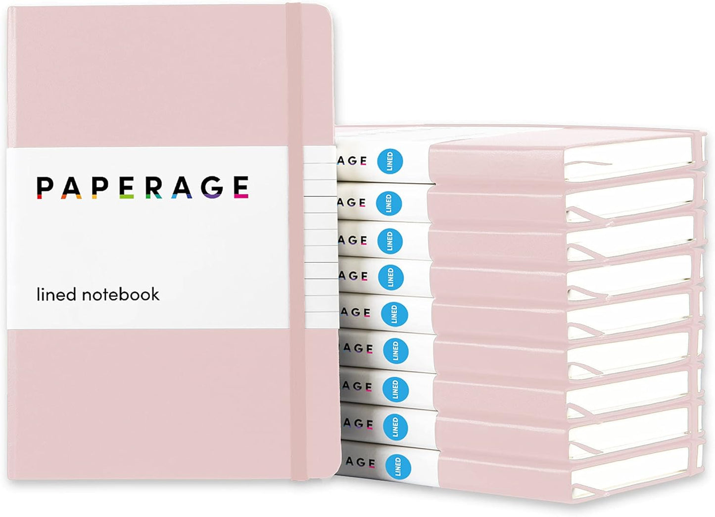 PAPERAGE Lined Journal Notebook 10 Pack for Work and School