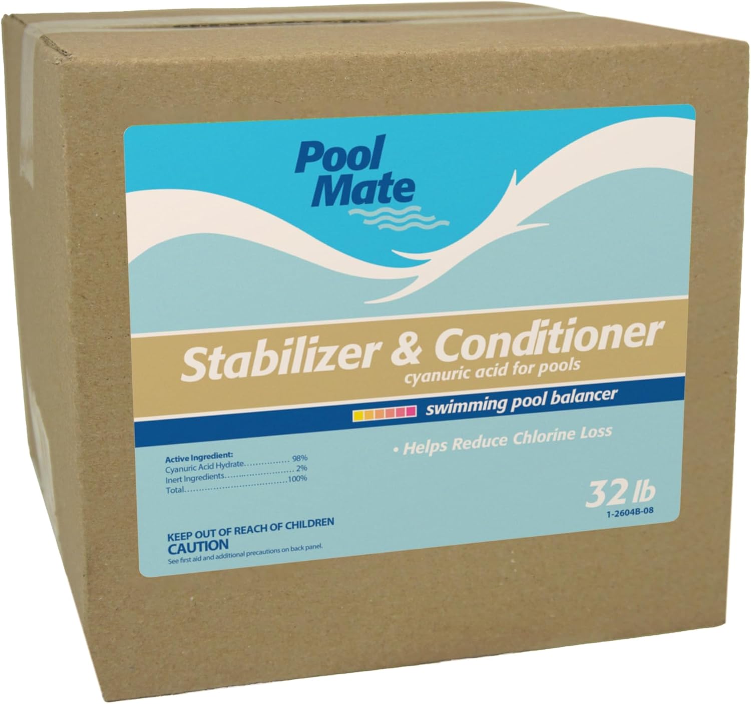 Pool Mate 32-Pounds Premium Pool Stabilizer for Chlorine Longevity