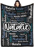 Custom Blanket with Name Personalized Flannel Throw - Cozy Custom Gift
