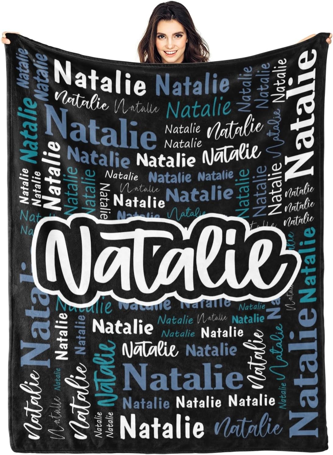 Custom Blanket with Name - Personalized Flannel Blankets for All