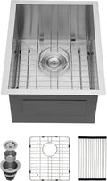 Kichae 15 in Undermount Bar Sink - Deep 16G Stainless