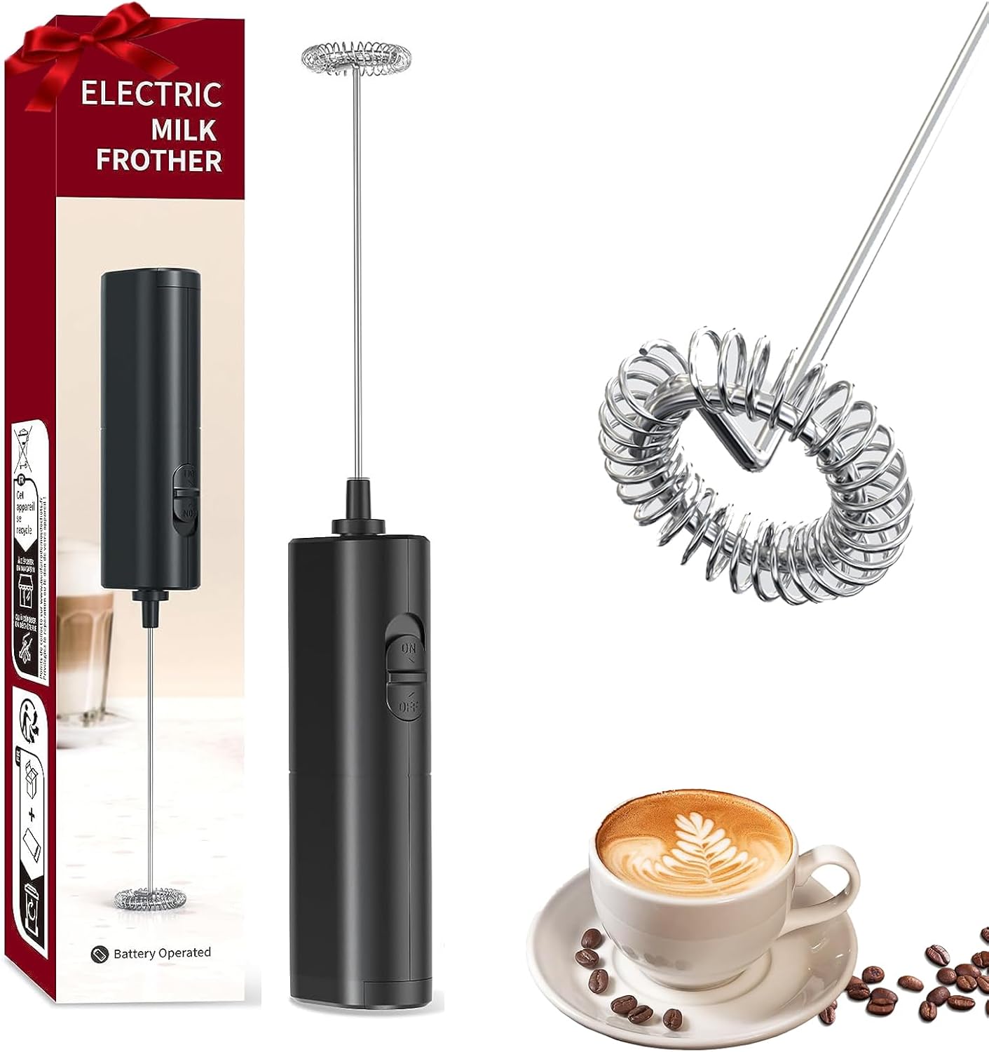 Portable Electric Milk Frother - Foam in Seconds!