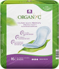 Organyc Certified Organic Cotton Pads for Incontinence - Maximum