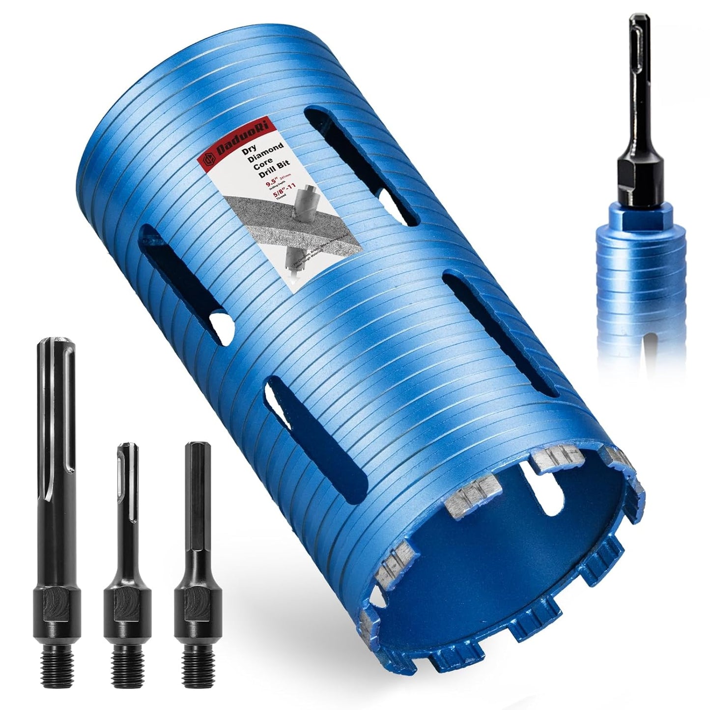 5in Dry Core Drill Bit for Concrete, Brick, and Masonry Work