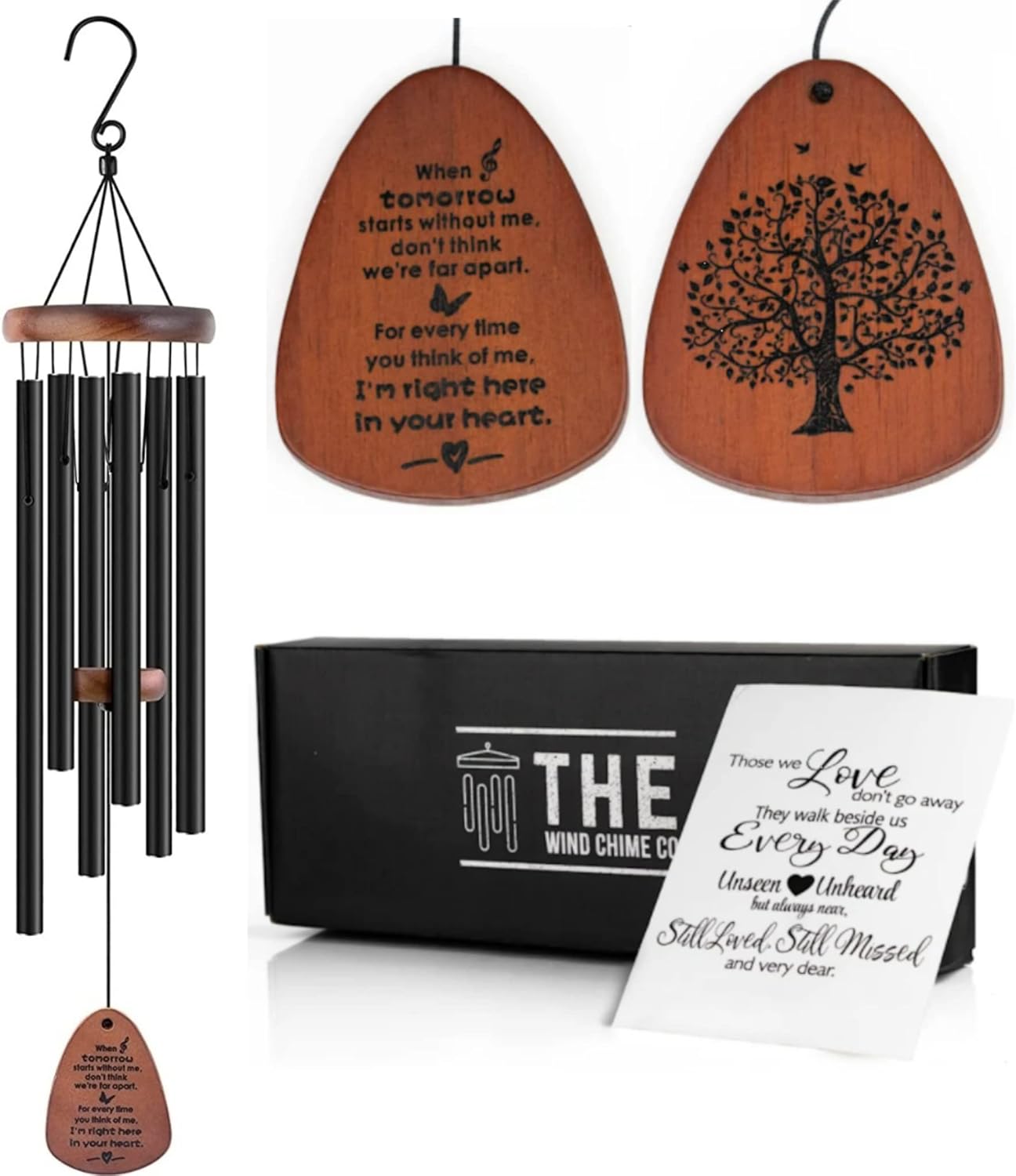 Memorial Wind Chimes for Sympathy Gifts and Home Decor