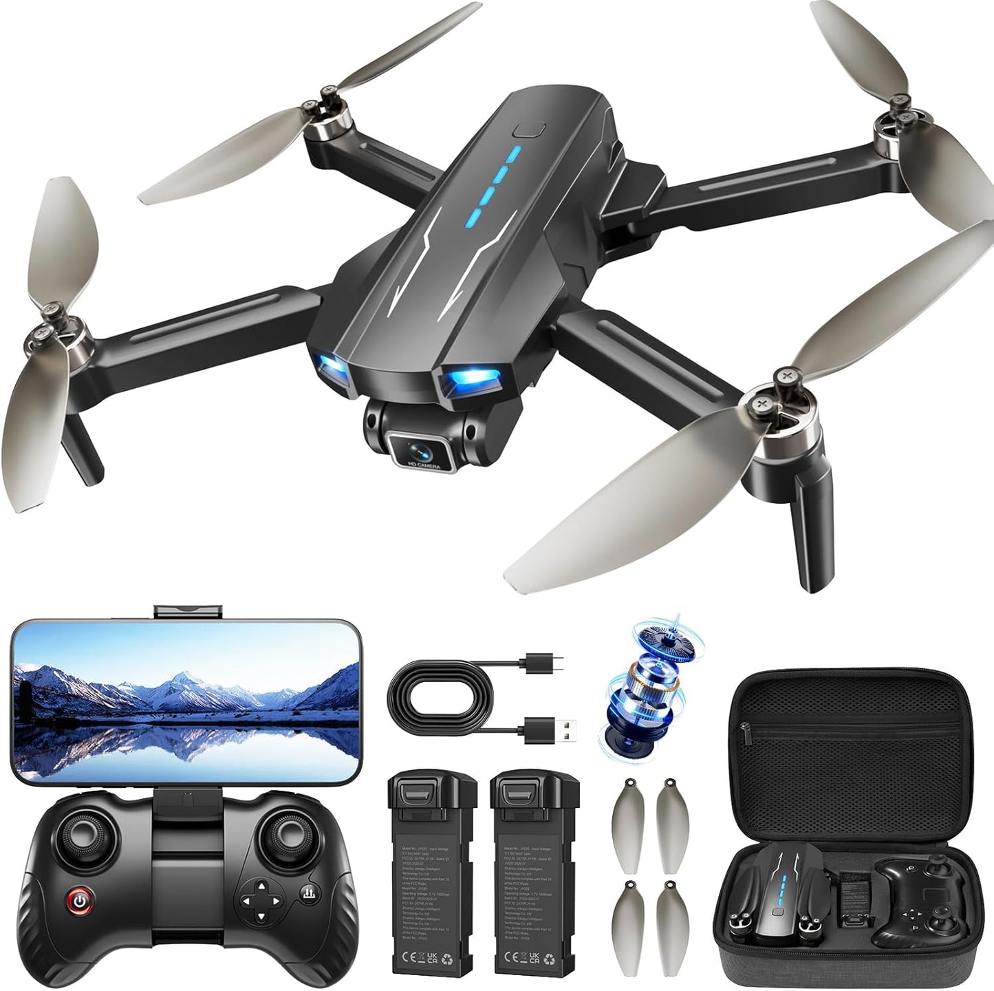 Drone with Camera for Kids 1080P HD FPV, Fun and Easy to Fly