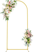 Wokceer 6 ft Wedding Arch Backdrop Stand - Elegant Gold Arch