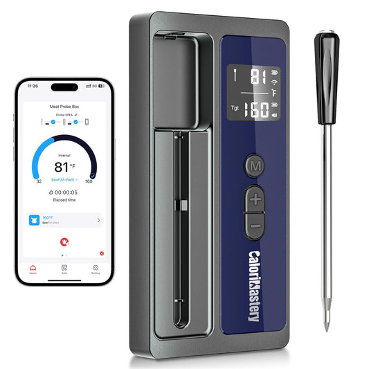 500FT Bluetooth Meat Thermometer by CaloriMastery