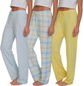 Ultra Performance Womens Pajama PJ Pants 3 Pack - Soft Lounge Pants