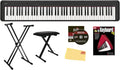 Casio CDP-S160 88-Key Compact Digital Piano Bundle - Slim, Real Feel