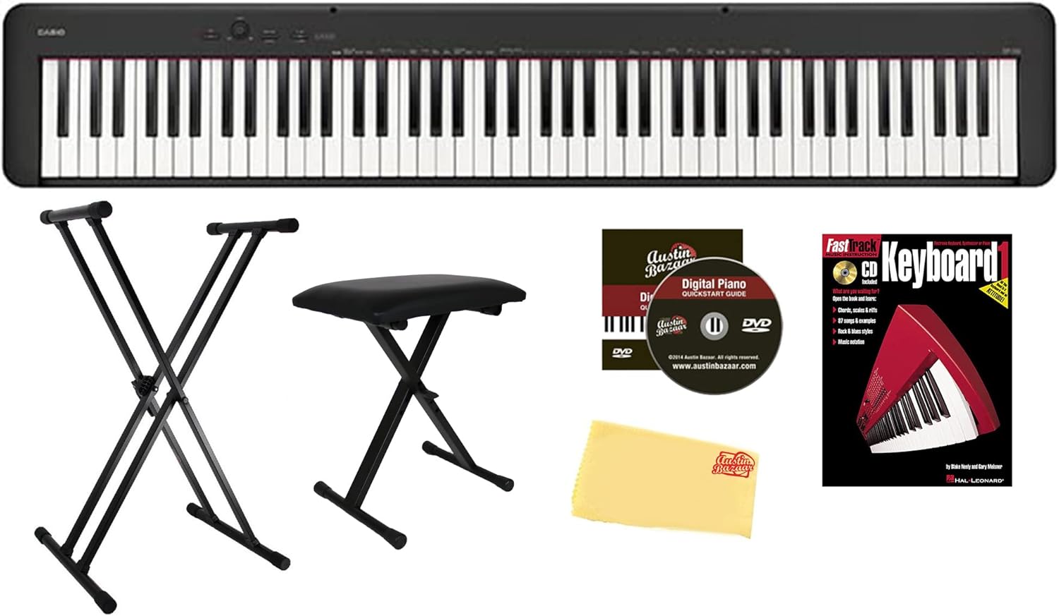 Casio CDP-S160 88-Key Compact Digital Piano with Accessories
