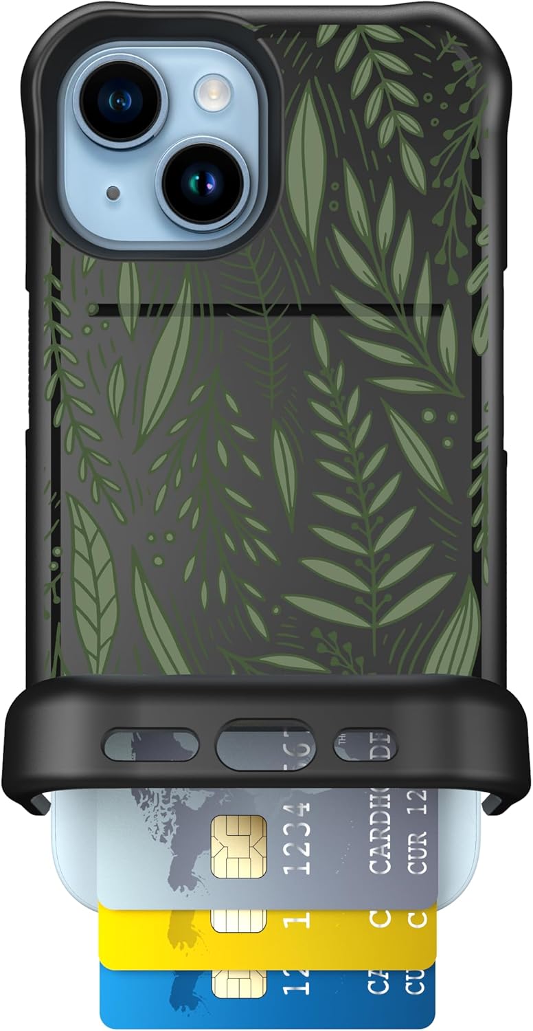 Scooch iPhone 15 Case with Card Holder and 10-Foot Drop Protection