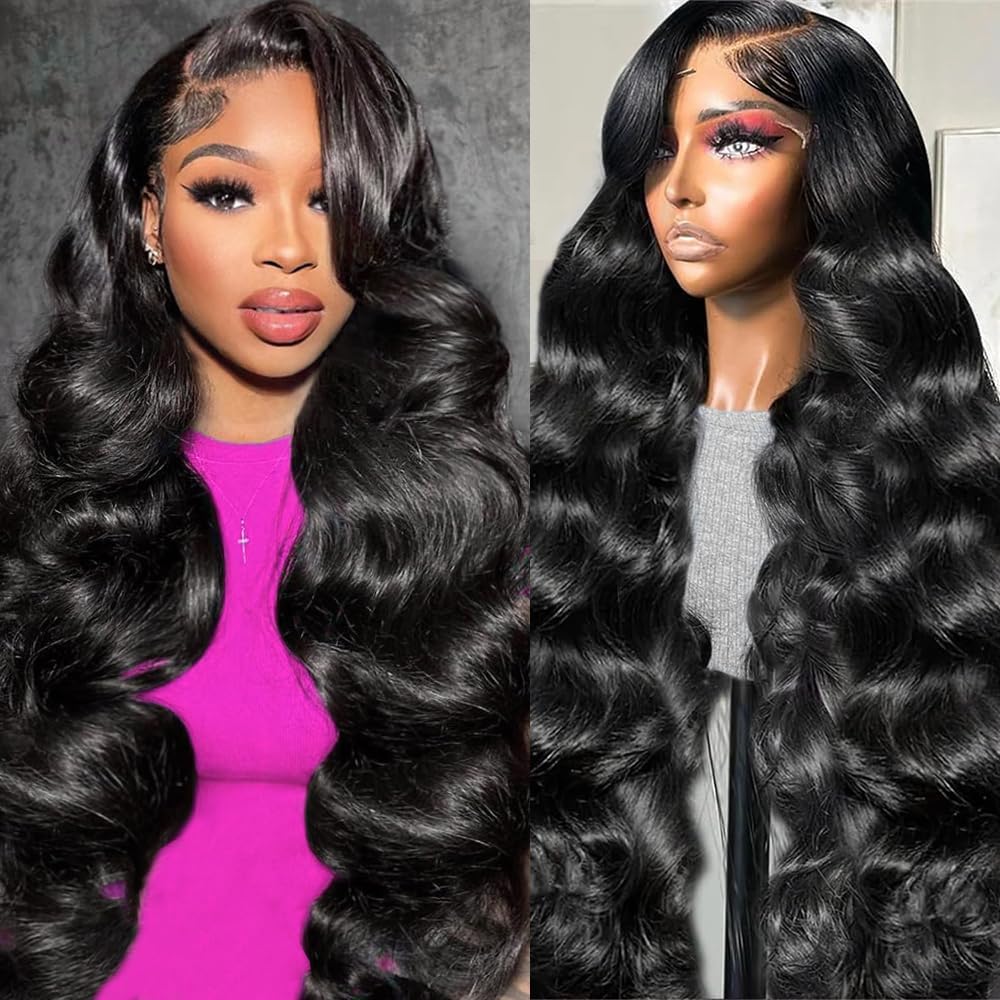 13x6 Body Wave Lace Front Wigs Human Hair for Women 22in