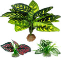 Reptile Artificial Plants Terrarium Decorations - Realistic L Set 3pcs