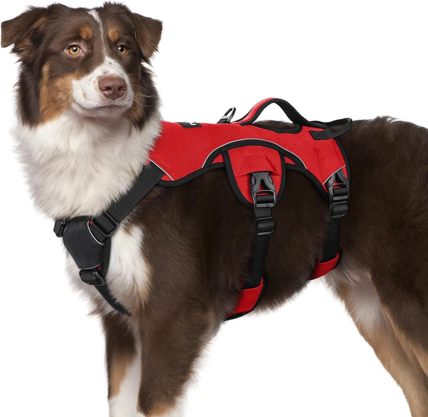 Escape Proof Dog Harness for Large Dogs by rabbitgoo - Red