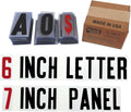 Changeable Sign Letters 6 on 7-in Flexible Panel - Condensed Font