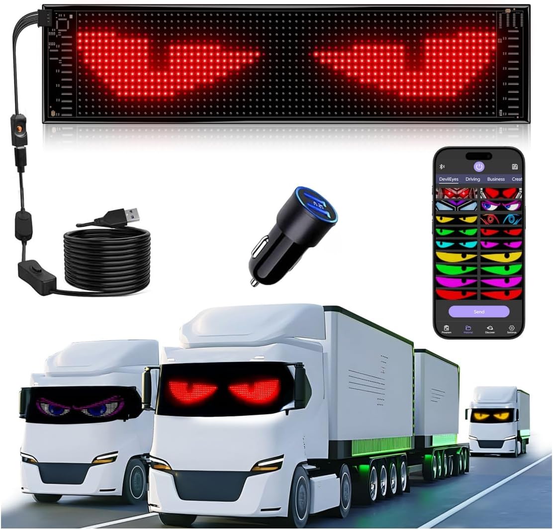 Multifunctional Bright Devil Eyes for Cars Windshield Upgrade