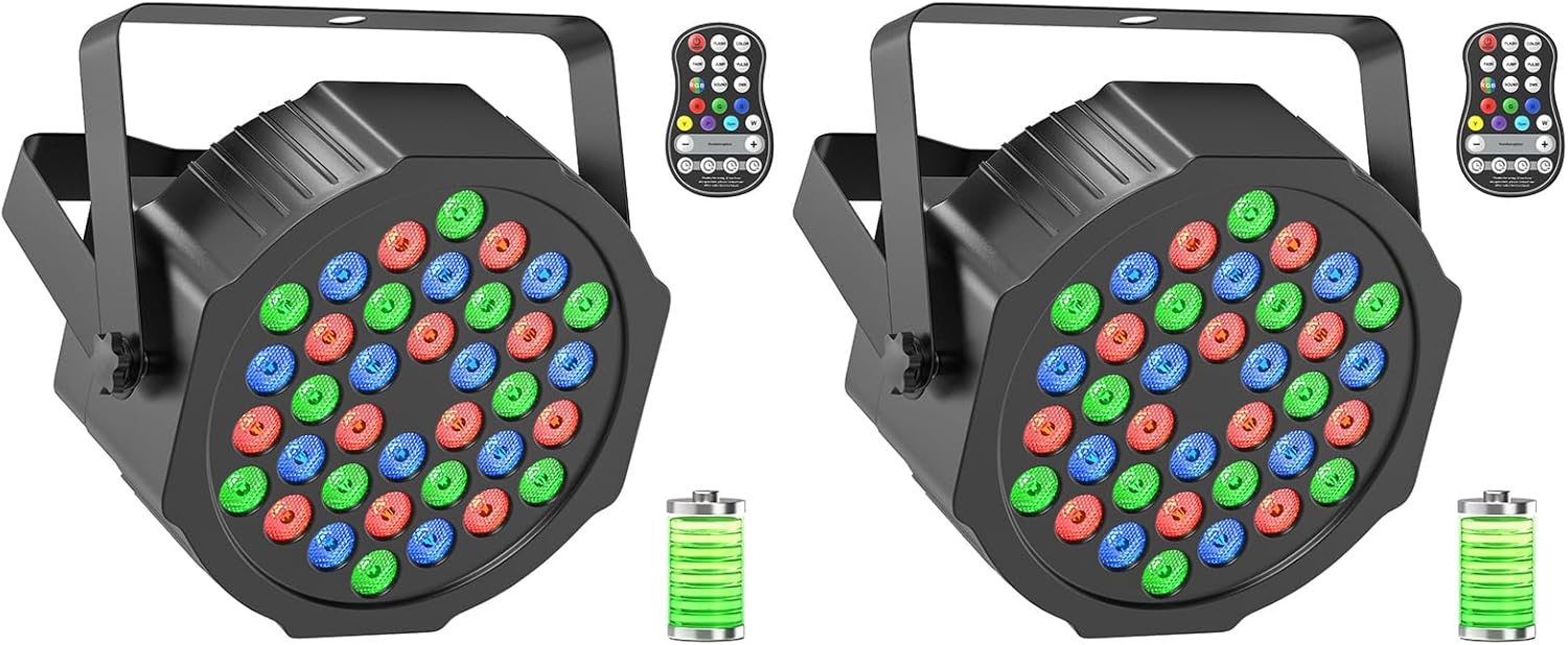 36 LED Par Light Uplights for Events and Performances