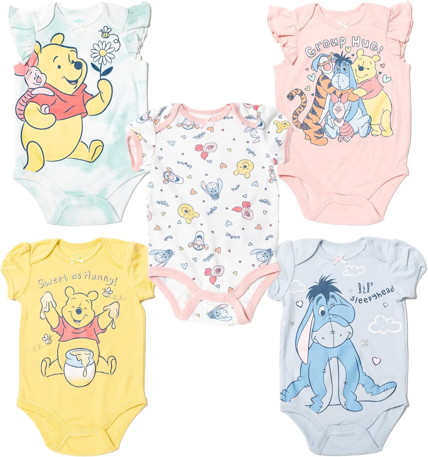 Disney Classics Bodysuits for Baby Girls by Bentex Group