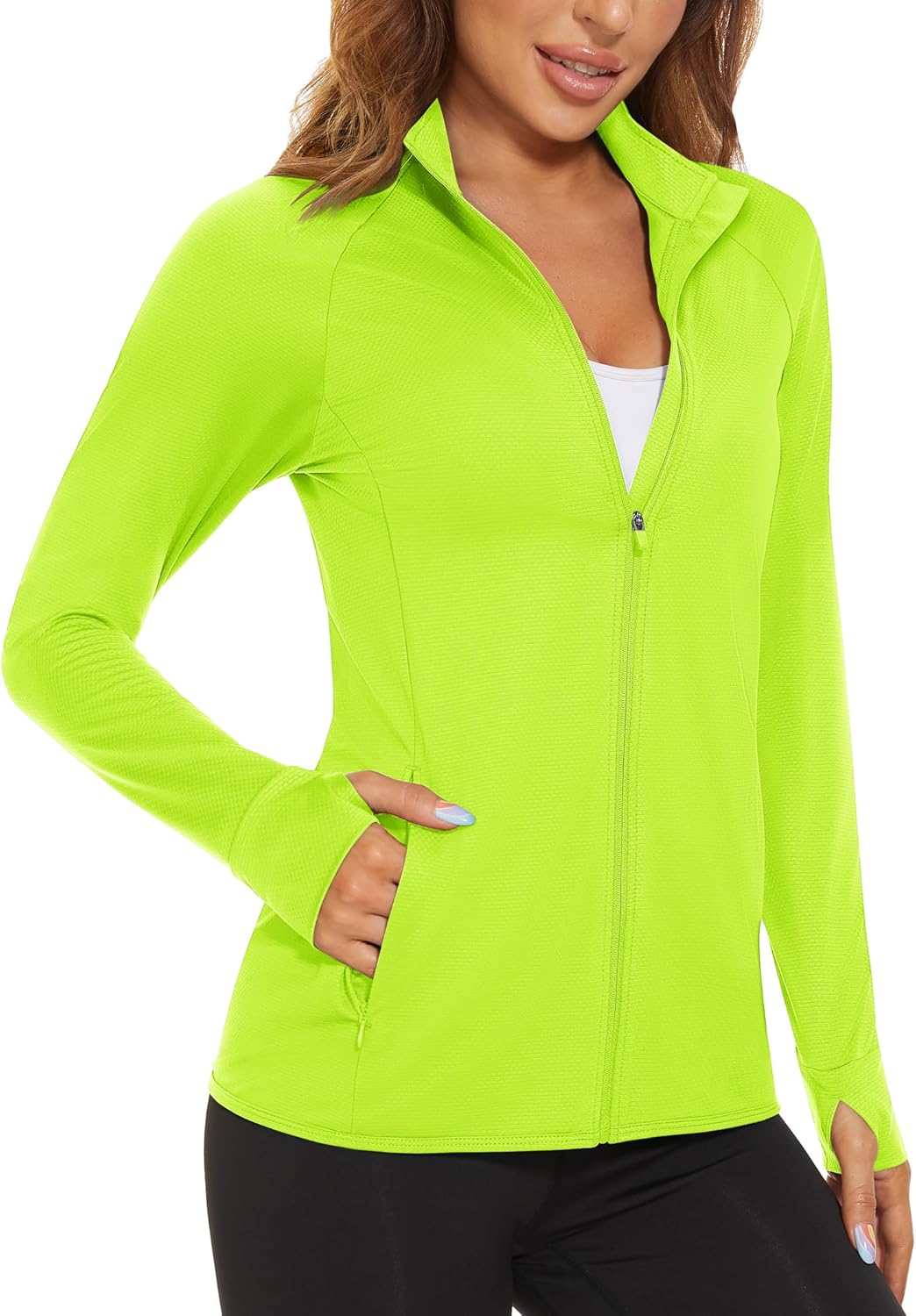 MAGCOMSEN Women's Lightweight Athletic Jacket for Sun Protection