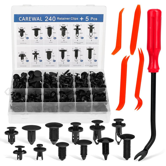 240 Pcs Fastener Kit for Easy Car Repairs
